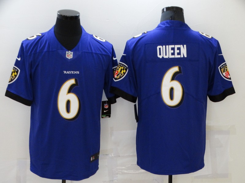 Men Baltimore Ravens 6 Queen Purple Nike Vapor Untouchable Limited 2021 NFL Jersey